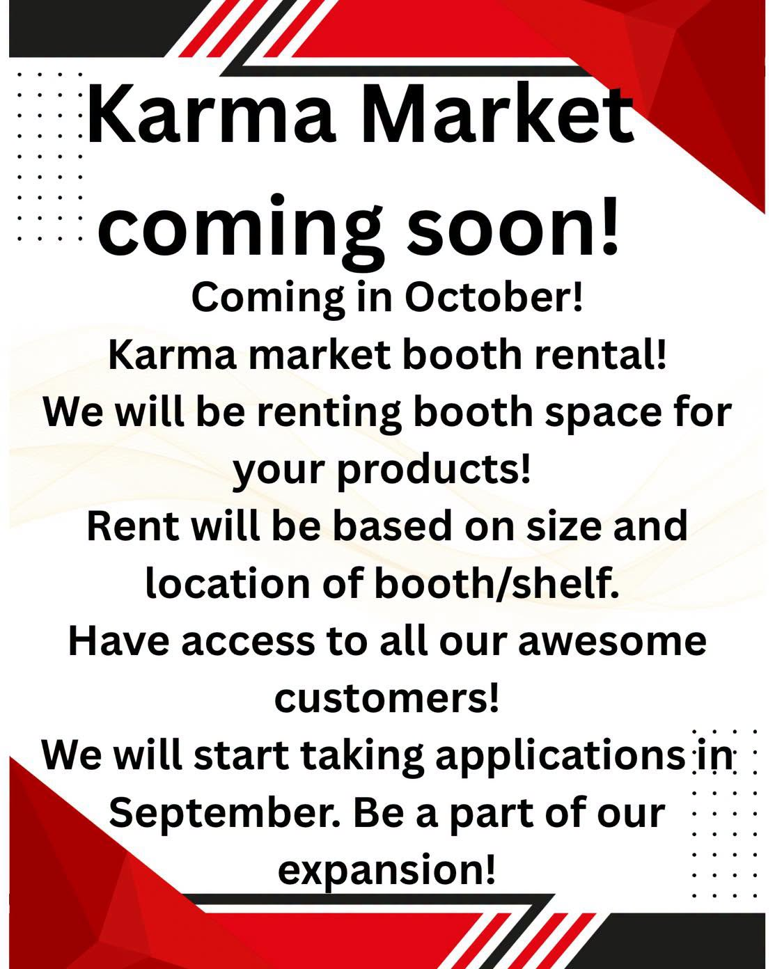Karma Market flyer