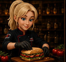 Blonde Karma team member preparing the order